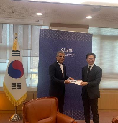 신임 주한 이란이슬람공화국 대사 신임장 사본 제출